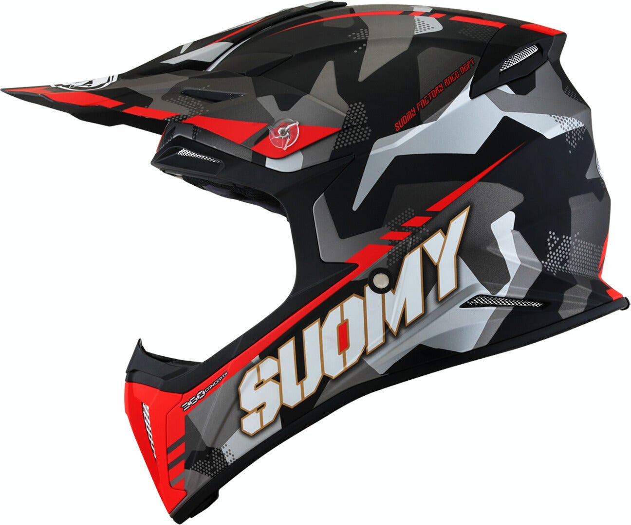 Suomy X-Wing Camouflager Capacete de motocross Red Matt S Figura 1