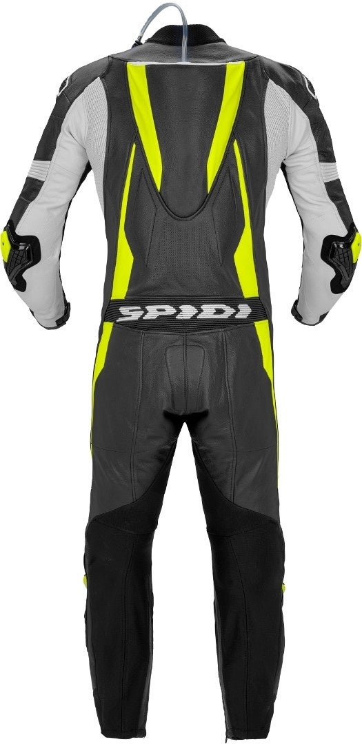 Spidi Sport Warrior Pro Perforated One Piece Motorcycle Leather Suit black/yellow 52 Figure 3