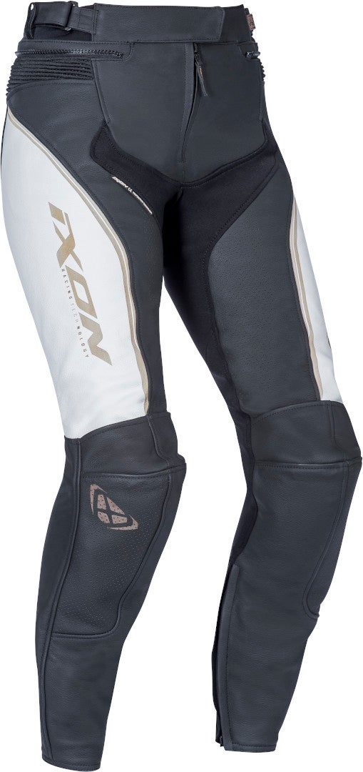 Ixon Trinity Dames motorfiets broek zwart/wit L Figuur 1