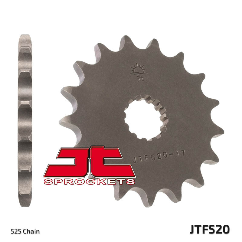 JT-DRIVHJUL Standard stål kedjehjul 520 - 525 Figur 1
