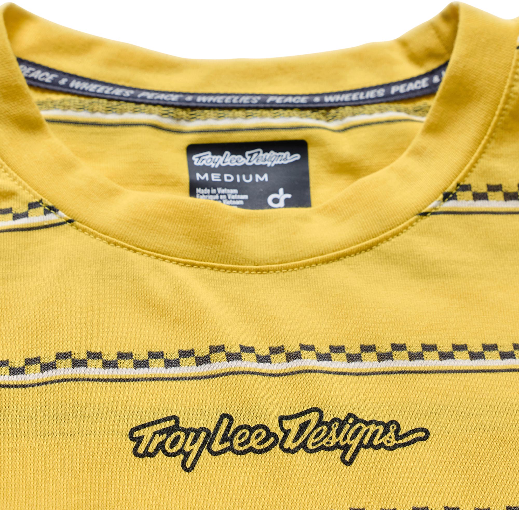 Troy Lee Designs Skyline Fakie Ride Stripe Maillot de vélo jaune/blanc L Figure 3
