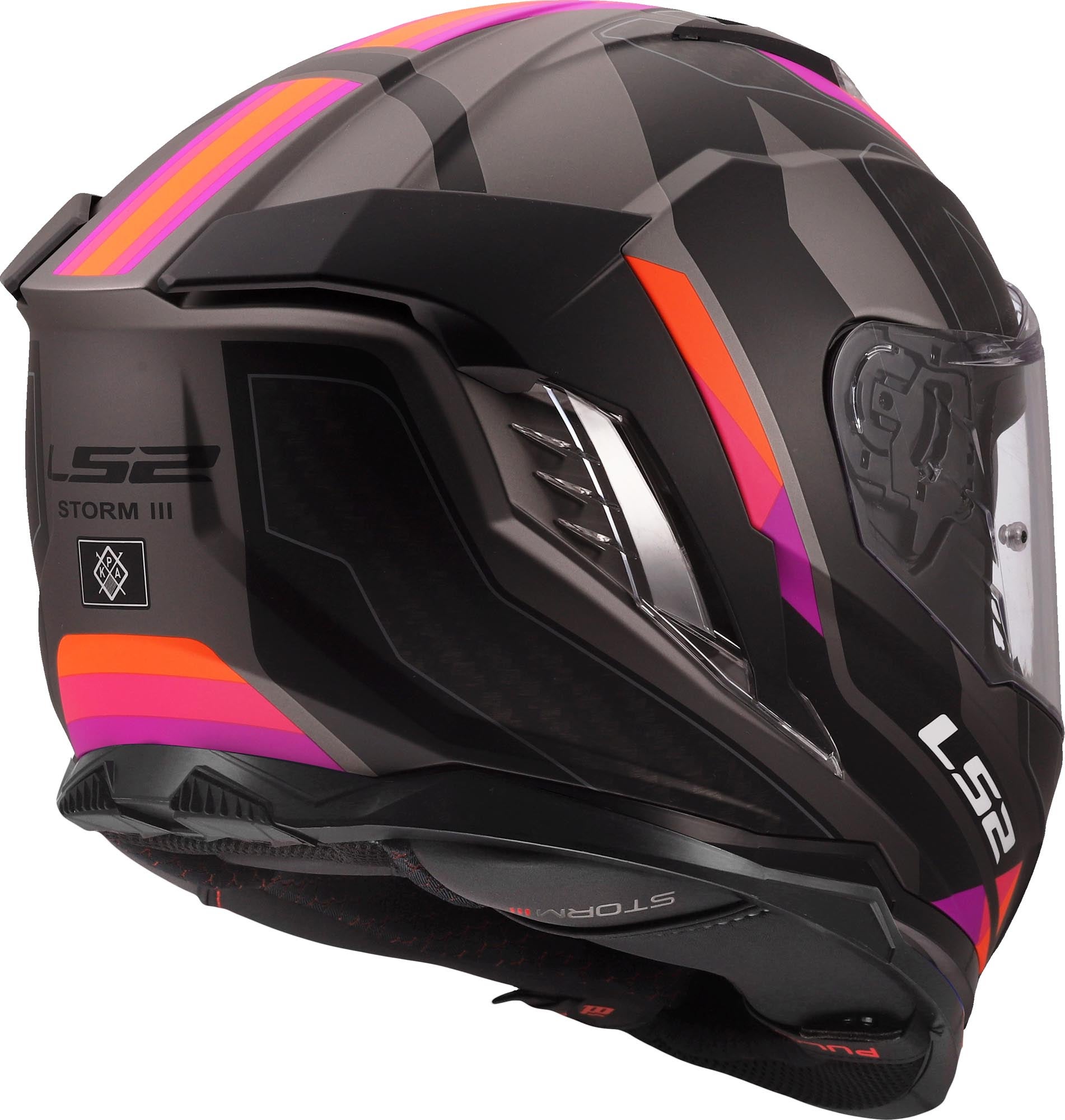 LS2 FF818 Storm III Sporty Helm grau/lila XL (61/62) Abbildung 5