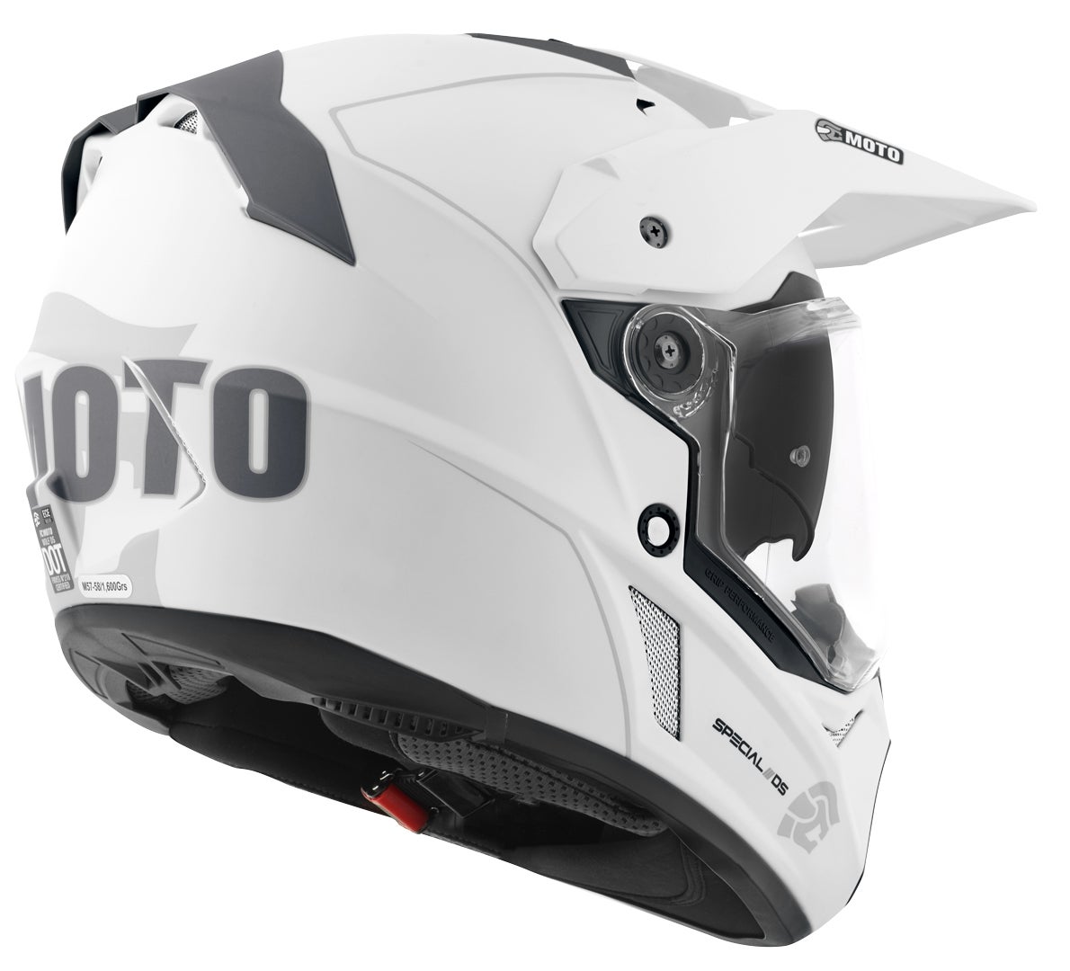 FC-Moto Merkur Pro Straight Enduro Helmet white matt XL Figure 7