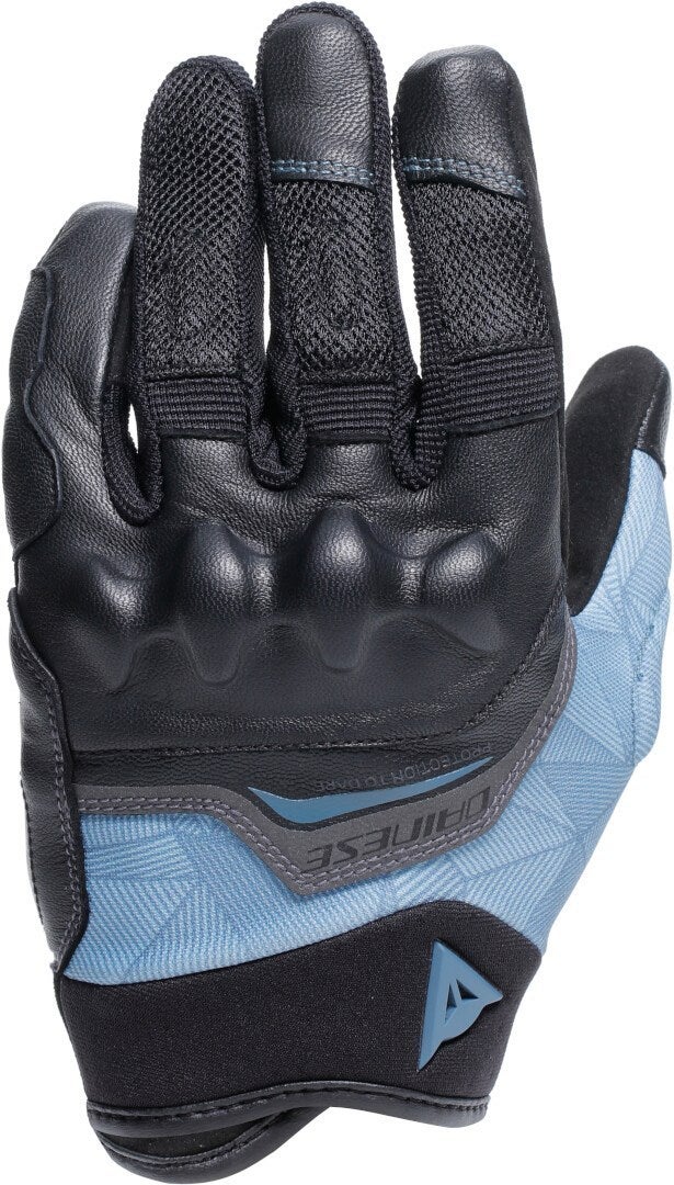 Dainese Ermex Dame motorcykel handsker sort/blå M Figur 1