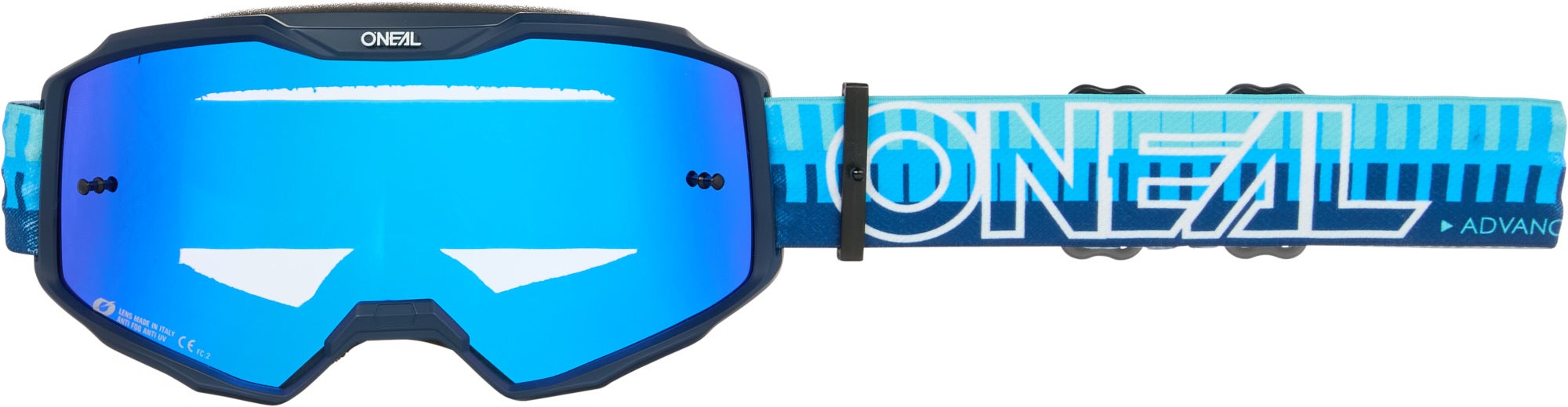 Oneal Men's B-10 Striped Radium Motocross Goggles