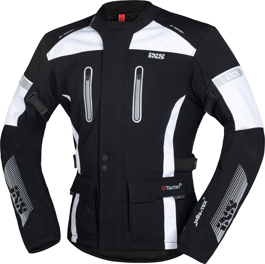 IXS Tour Pacora-ST Motorcycle Textile Jacket black/white XXL Figure 1