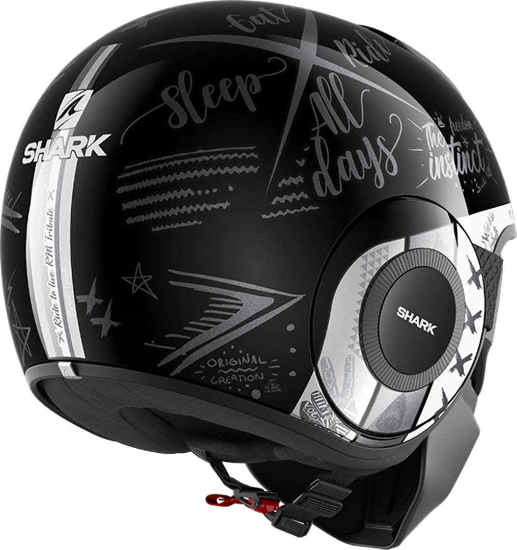 Shark Street-Drak Tribute RM Jet Helmet black/white XL (61/62) Figure 2