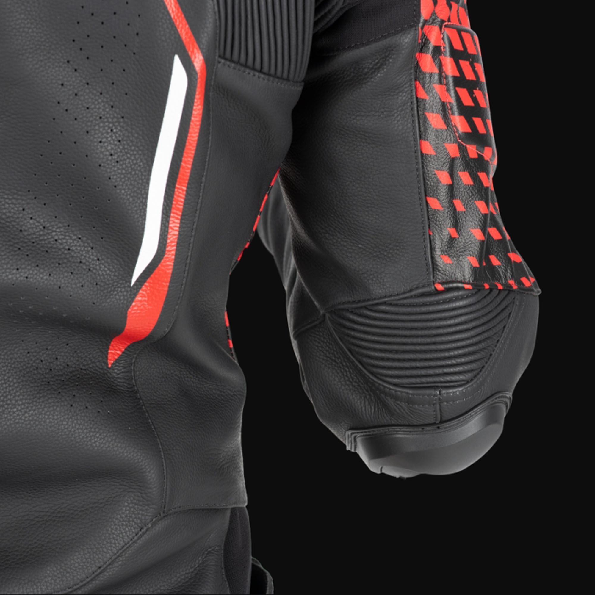 Oxford Nexus 1.0 Jachetă de piele de motocicletă Negru/Roșu 54 Figura 9