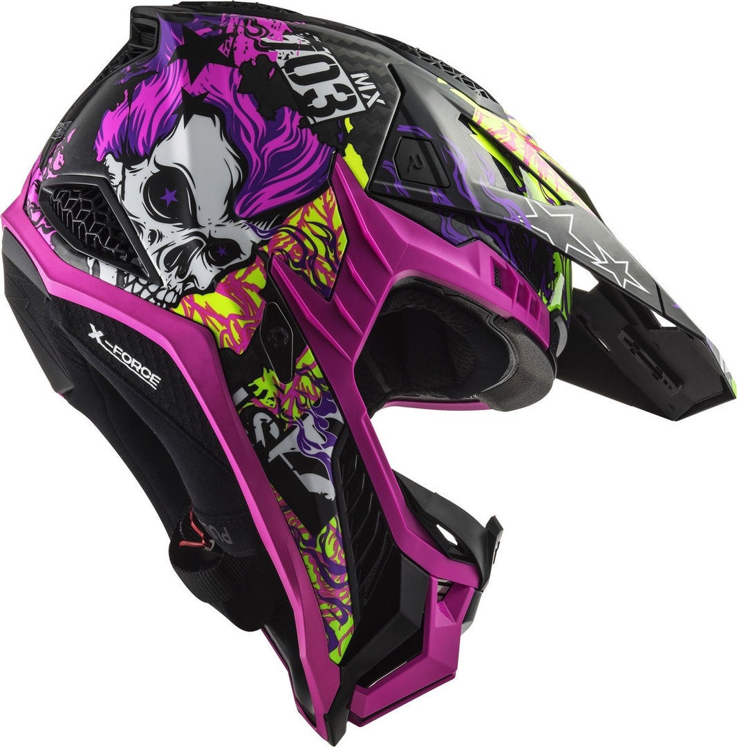 LS2 MX703 X-Force Fireskull Carbon Casco Motocross XS (53/54) Figura 2