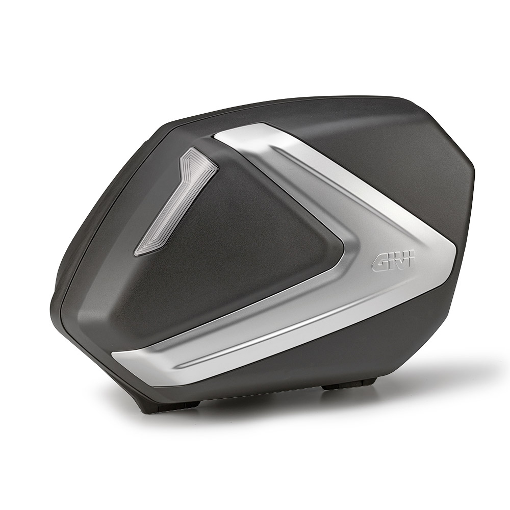 GIVI V37 Monokey Cutia laterală Negru/argintiu/transparent 37 Ltr. Figura 1