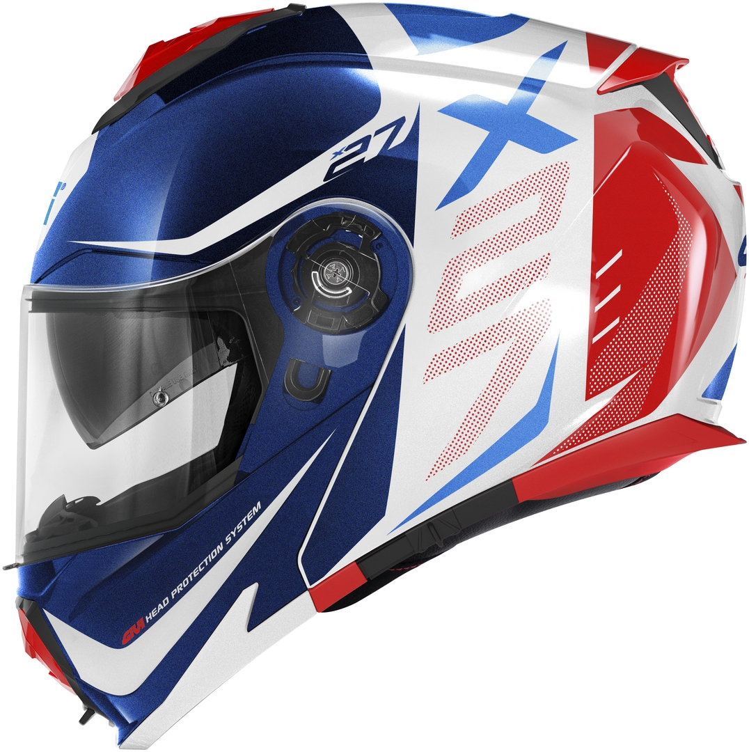 GIVI X.27 Dimension Uppfällbar hjälm vit/blå/röd S Figur 2