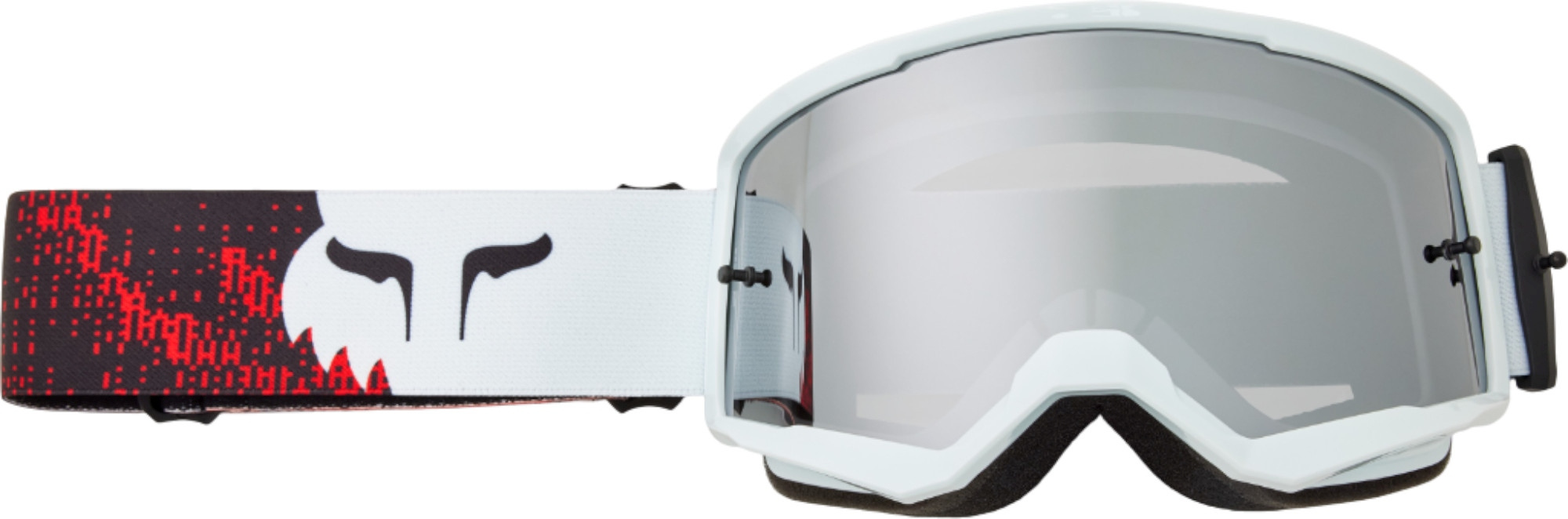FOX Main Kairos Ochelari de motocross Alb/Roșu Figura 1