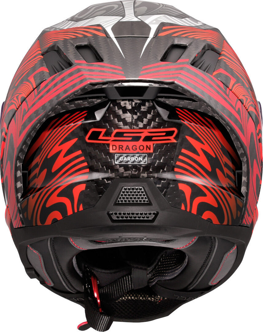 LS2 FF807 Dragon Enthum Carbon Helm carbon/rot/weiß M (57/58) Abbildung 4