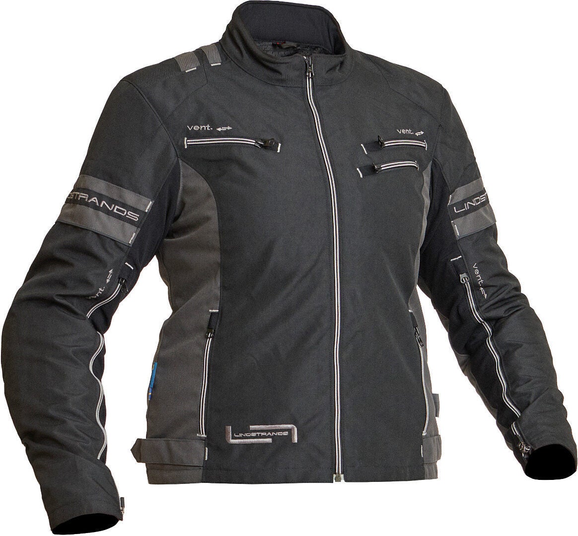 Lindstrands Liden waterproof Ladies Motorcycle Textile Jacket black/grey 38 Figure 1