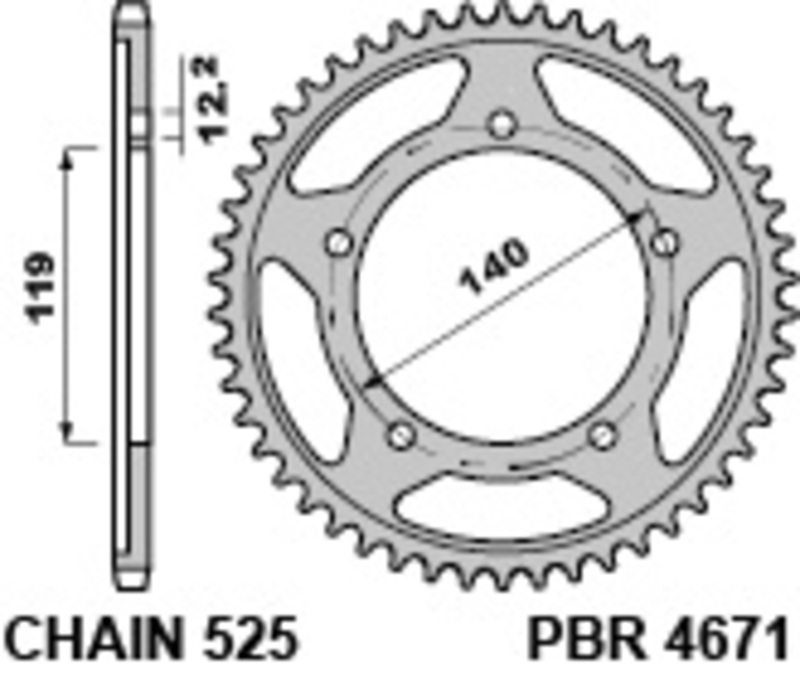 PBR Couronne acier standard - 525 Figure 2