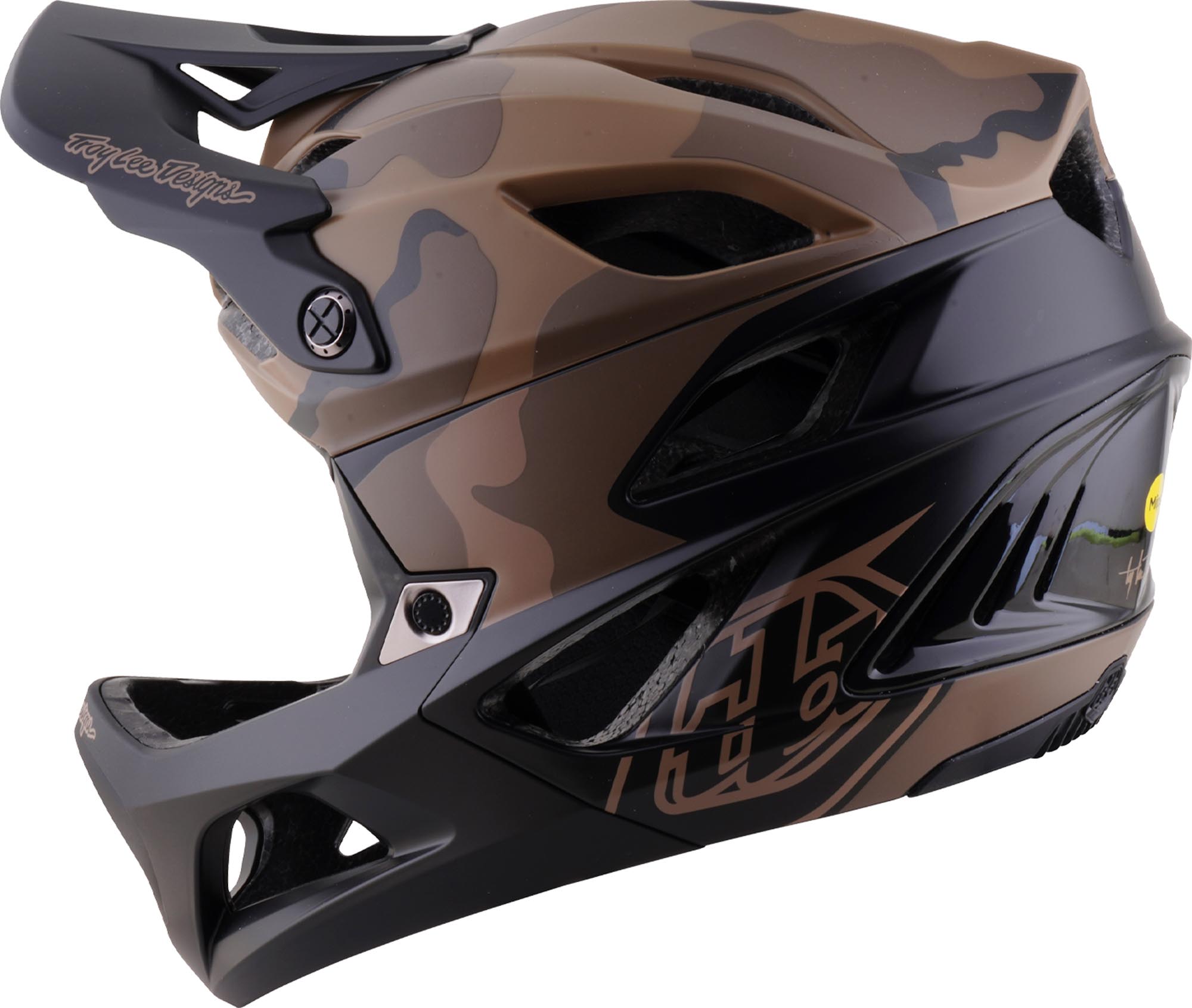 Troy Lee Designs Stage 2 MIPS Split Enduro MTB čelada temno rjava/kamuflaža XS-S (54/56) Slika 7