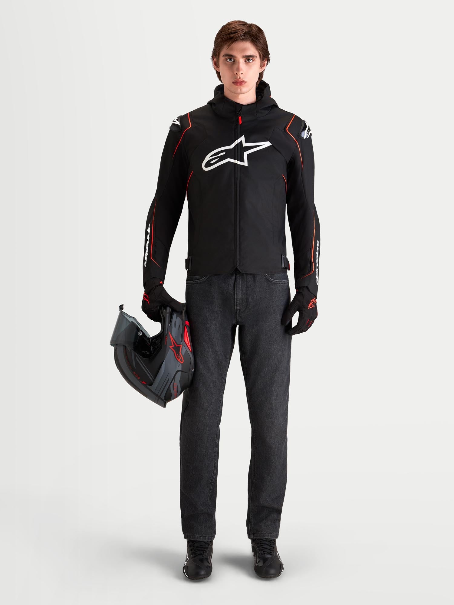 Alpinestars Zaca V2 waterproof Motorcycle Textile Jacket black/red 3XL Figure 3