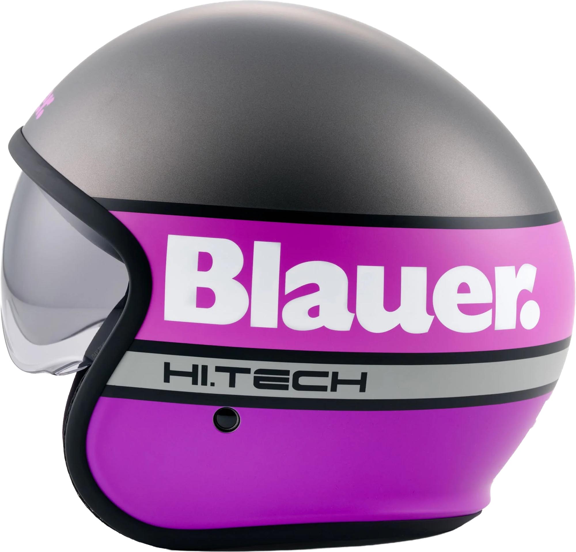 Blauer Pilot 4.0 Jethjelm Titaniummatte/fuchsia M Figur 1