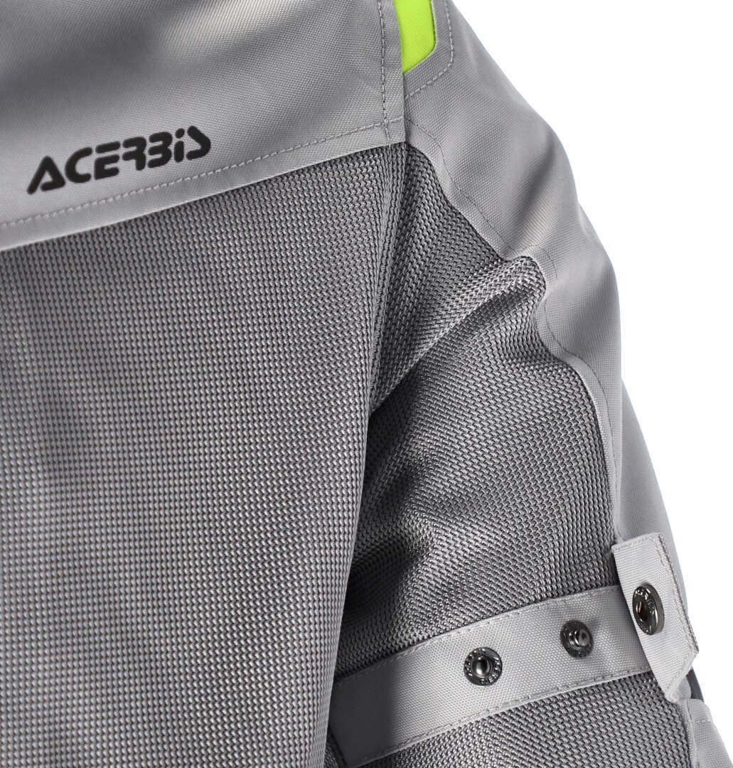 Acerbis Ramsey Vented 2.0 Mesh Motorcycle Textile Jacket grey/yellow XL Figure 7