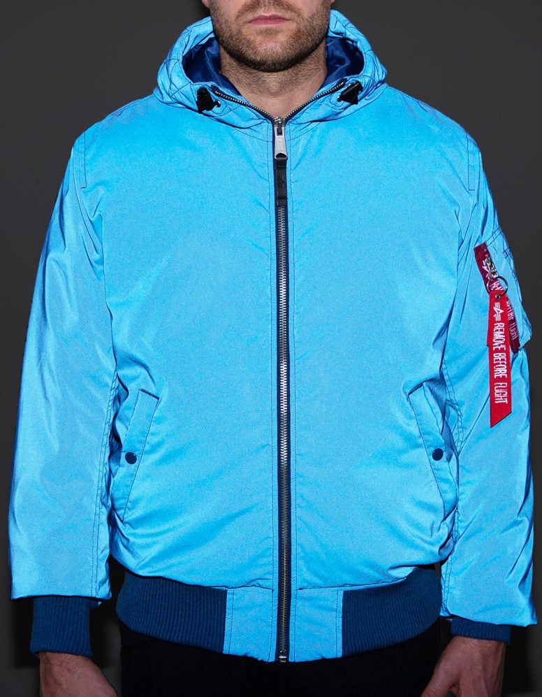 Alpha Industries MA-1 Hooded Reflective Giacca blu scuro XL Figura 2