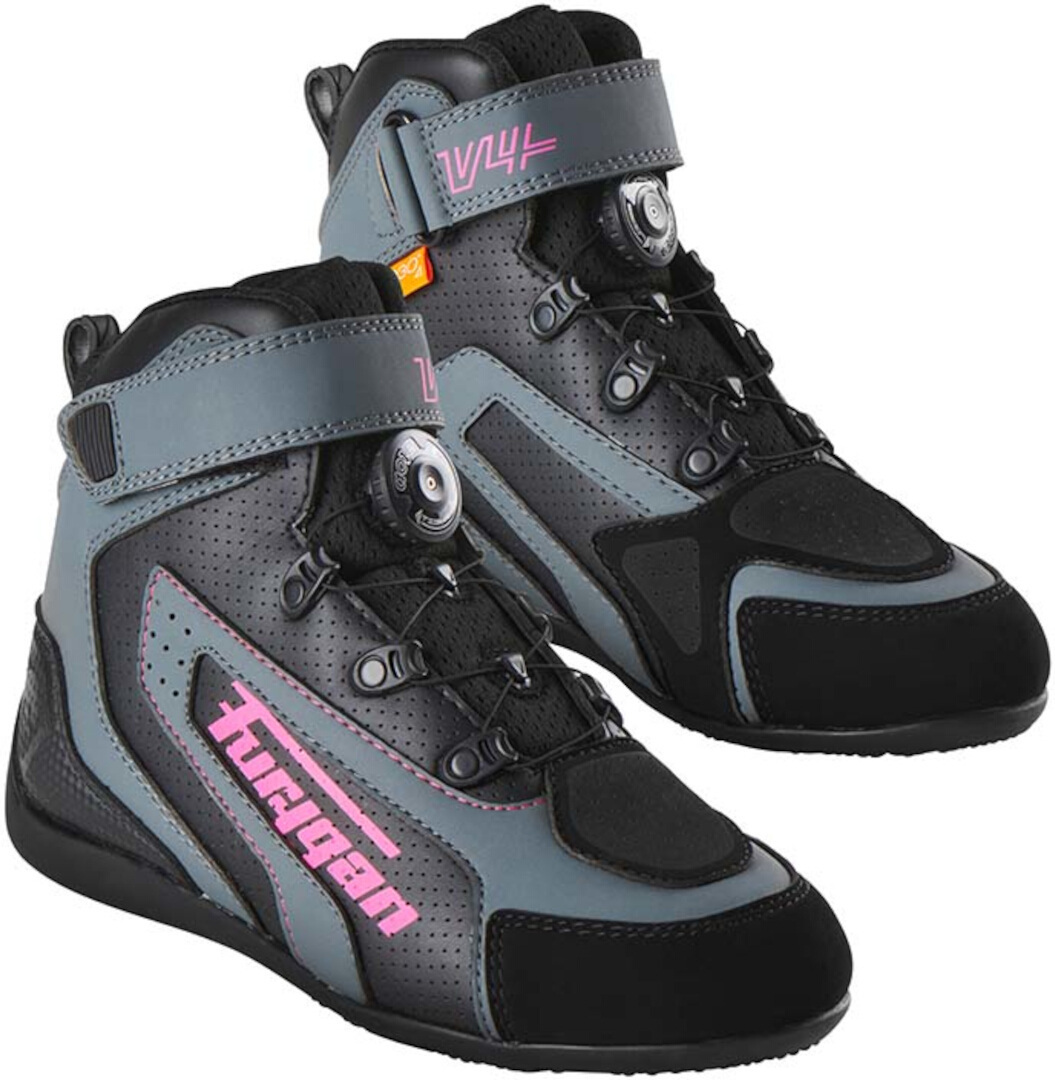 Furygan V4 Easy D3O Vented Pantofi de motocicletă pentru femei Negru/Gri/Roz 39 Figura 3