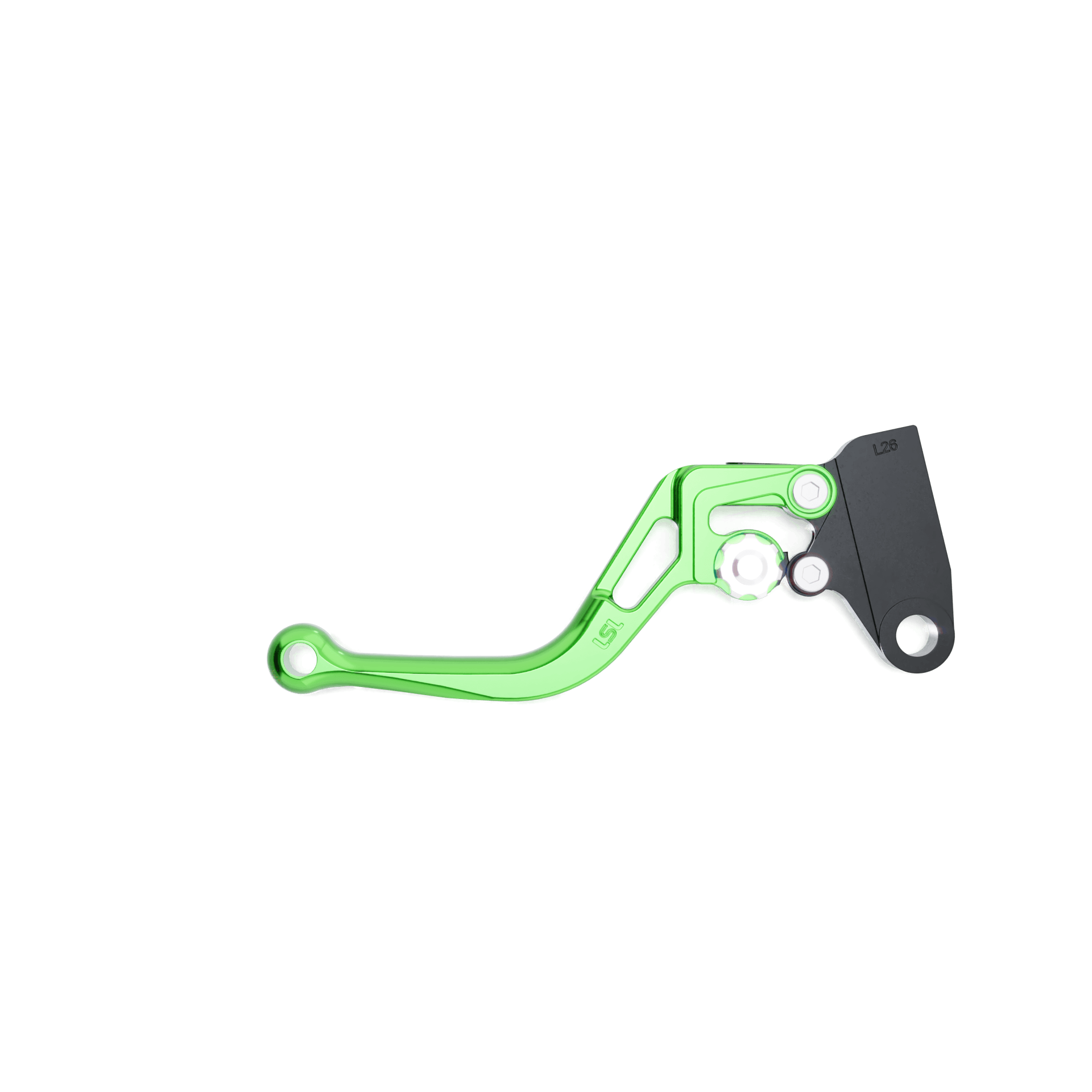LSL Clutch leva BOW L06, breve Verde Argento Figura 2