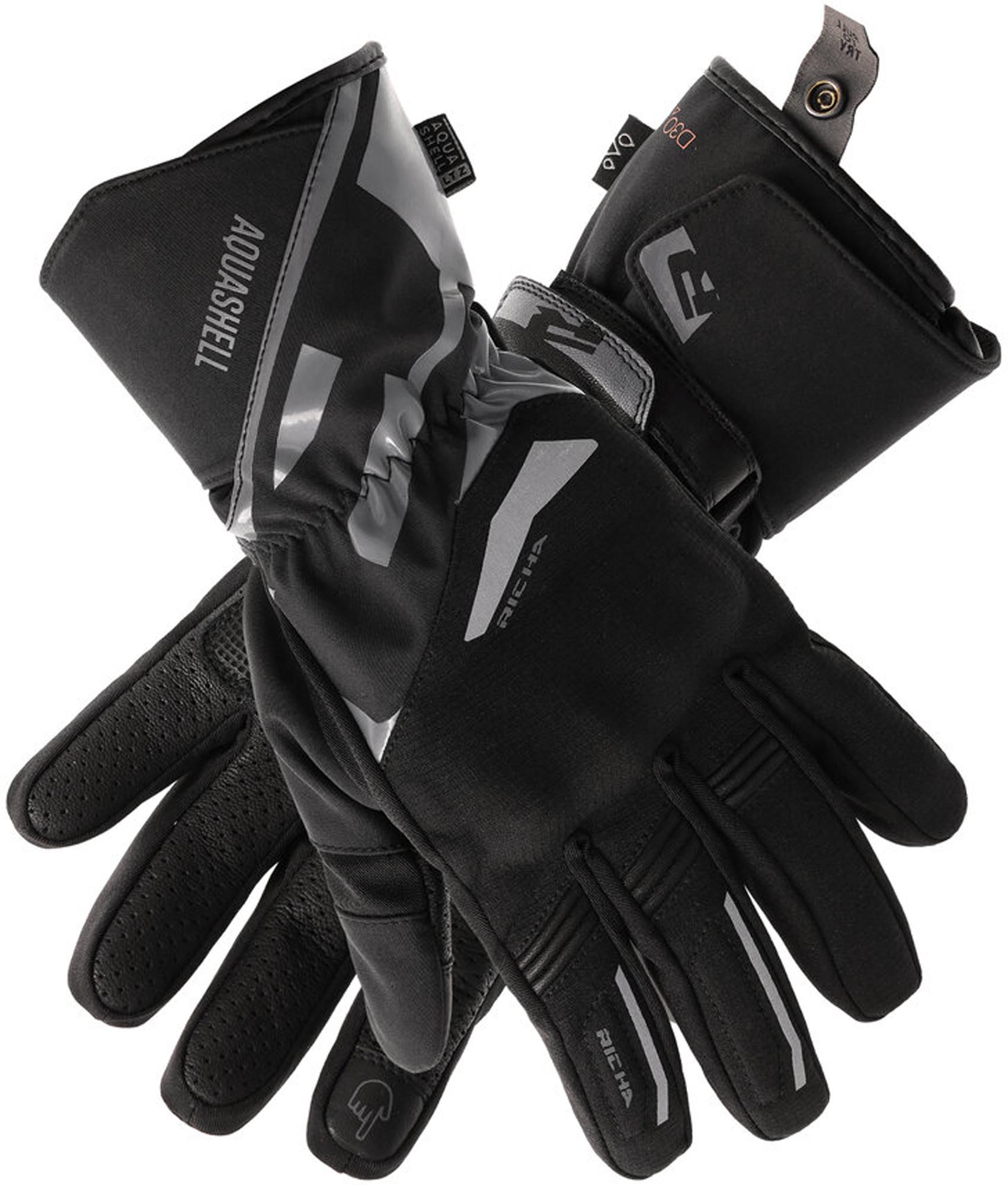 Richa Eternity vandtætte motorcykelhandsker Sort 2XL Figur 2