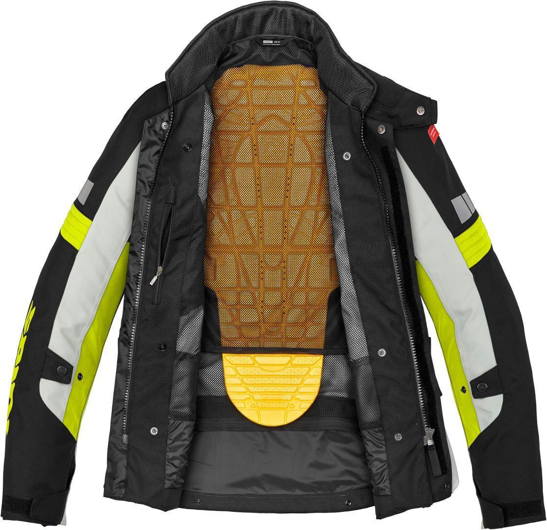 Spidi H2Out Outlander Motorcycle Textile Jacket black/grey/yellow 4XL Figure 4