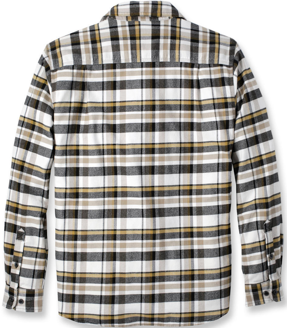 Carhartt Rugged Flex Relaxed Fit Midweight Flannel Long-Sleeve Plaid Camicia beige M Figura 2