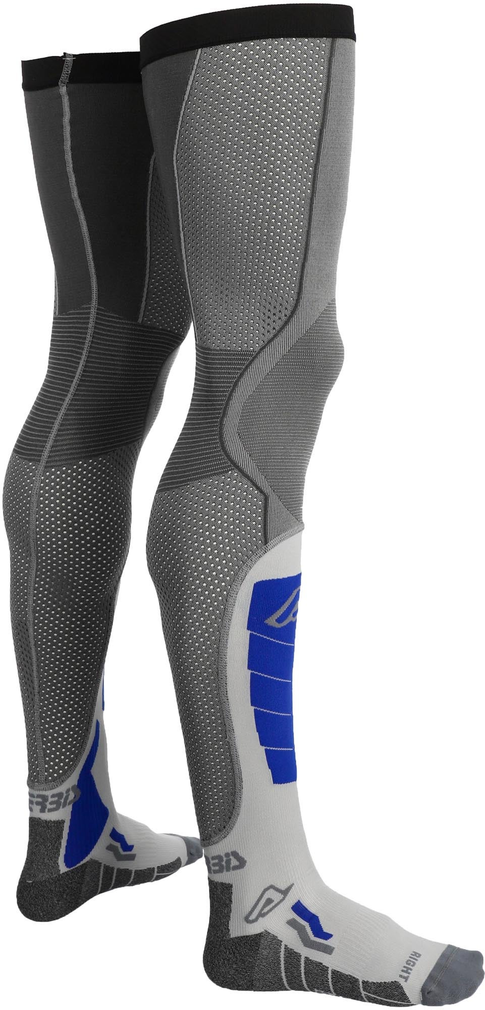 Acerbis X-Leg Vented Pro Chaussettes de genou de motocross Gris/bleu L/XL Figure 2