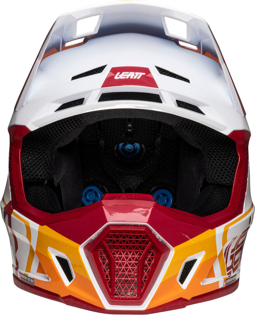 Leatt 7.5 Patch Cască de motocross cu ochelari de protecție Alb/Roșu/Portocaliu M (57/58) Figura 2