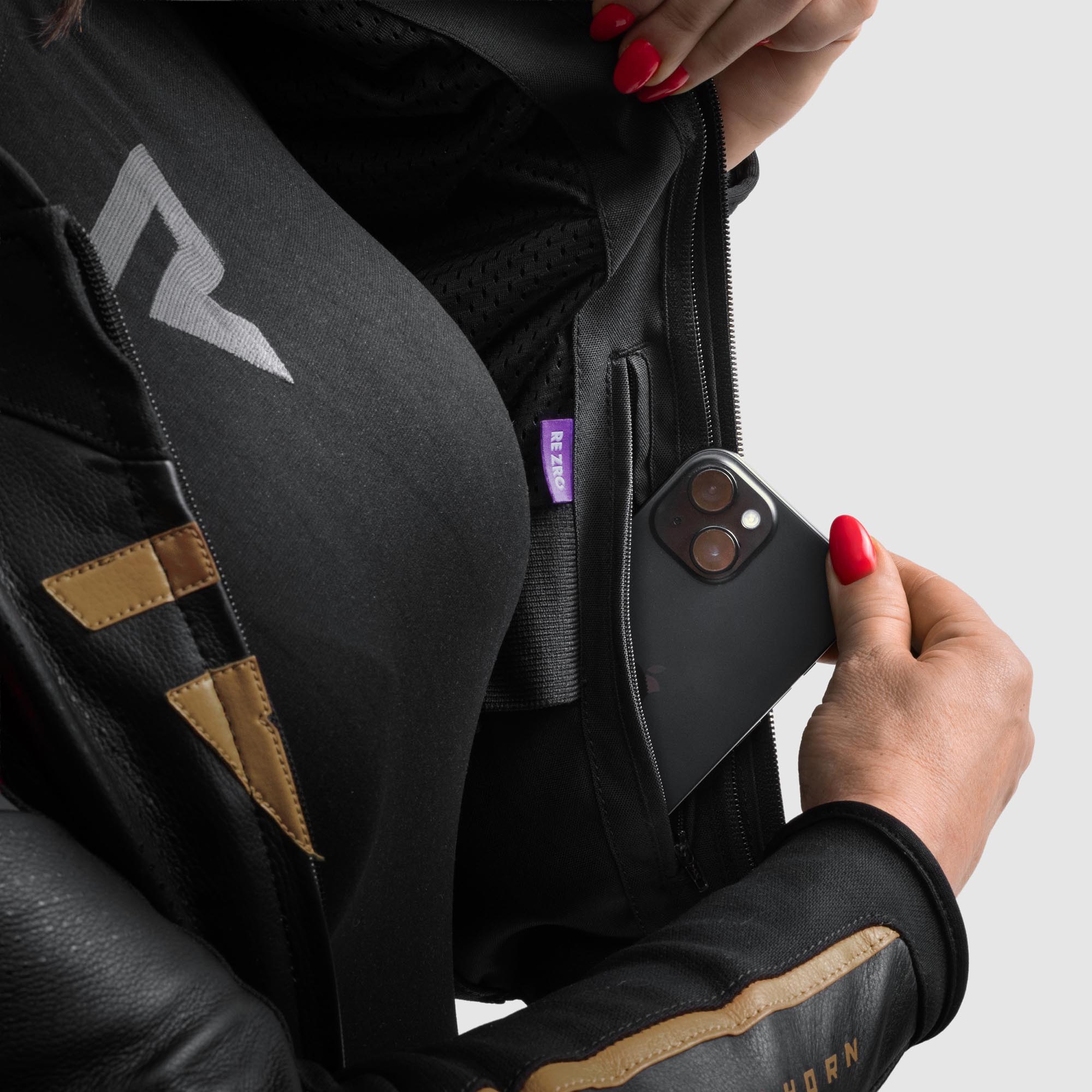 Rebelhorn Diva ST Damen Motorrad Lederjacke gold/schwarz 46 Abbildung 7