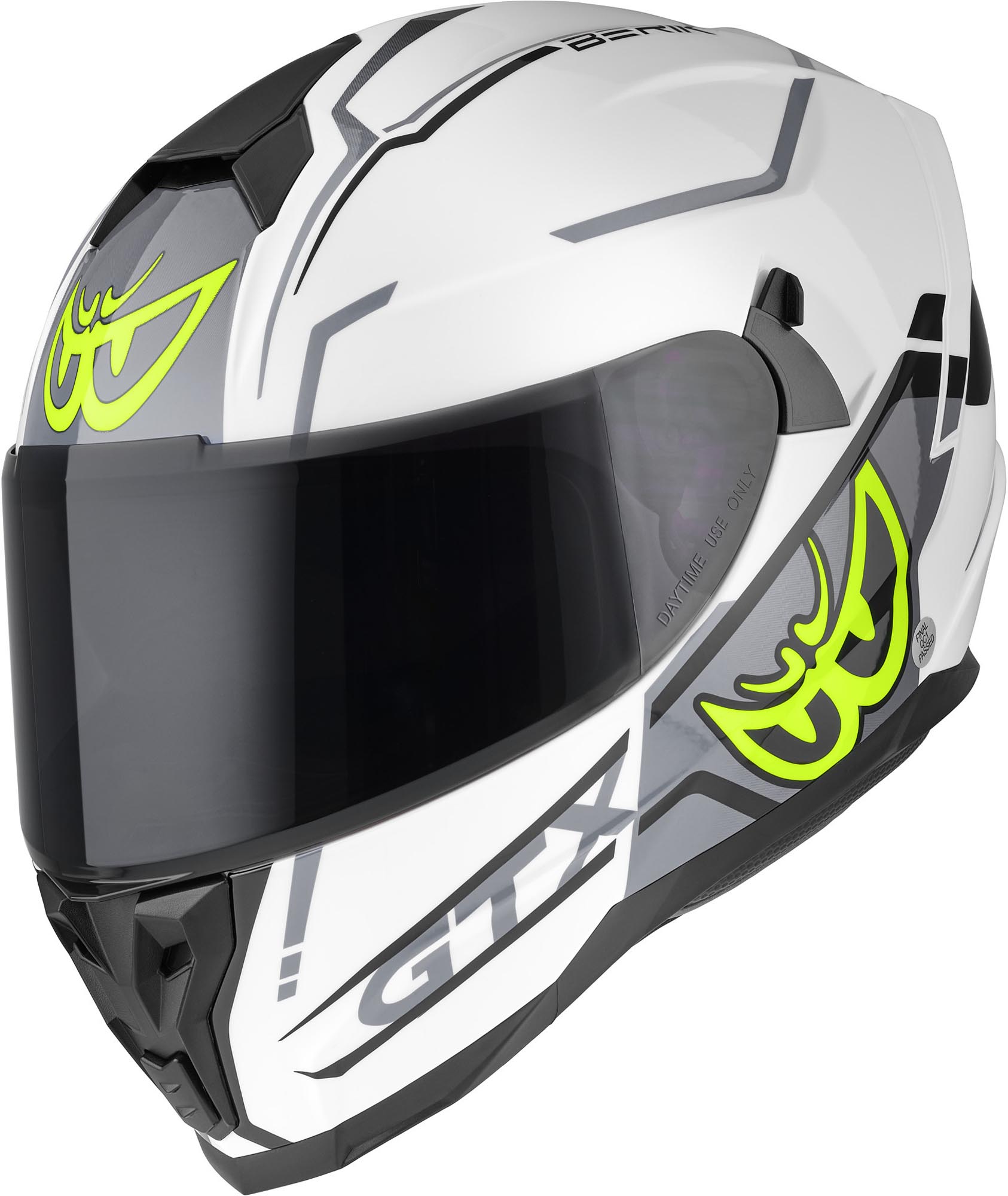 Berik FF869 Arok Casque Blanc/Noir/Jaune 2XL Figure 2