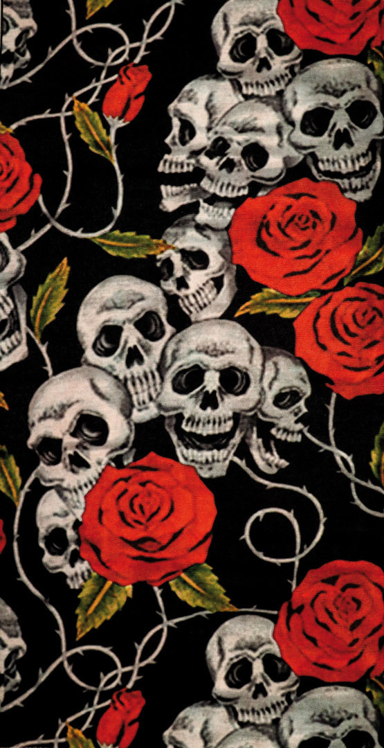 Modeka Skulls Roses Accesorii multifuncționale pentru cap Figura 1