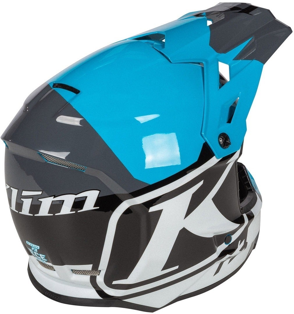 Klim F3 Disarray Motokrosová přilba modrá/černá/bílá XL (60/61) Obrázek 7