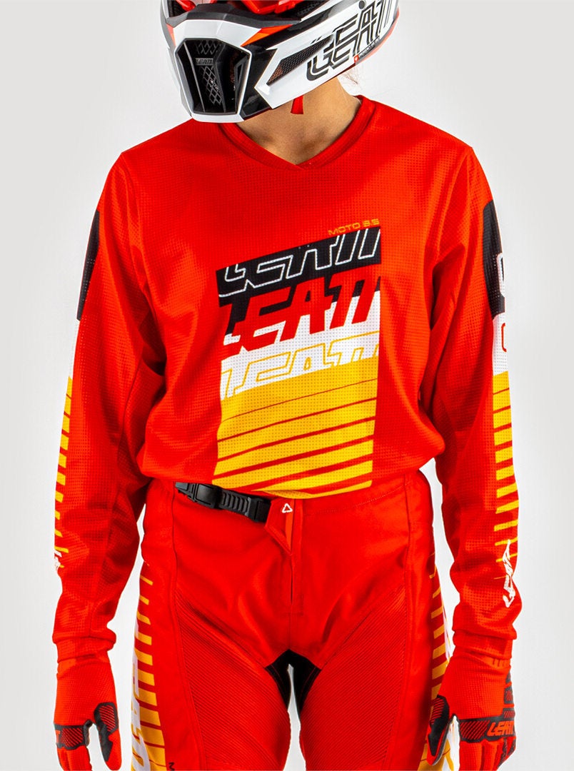 Leatt 3.5 Ride Kit Stripes Mini/Junior Conjunto de camisa e calça de motocross S Figura 2