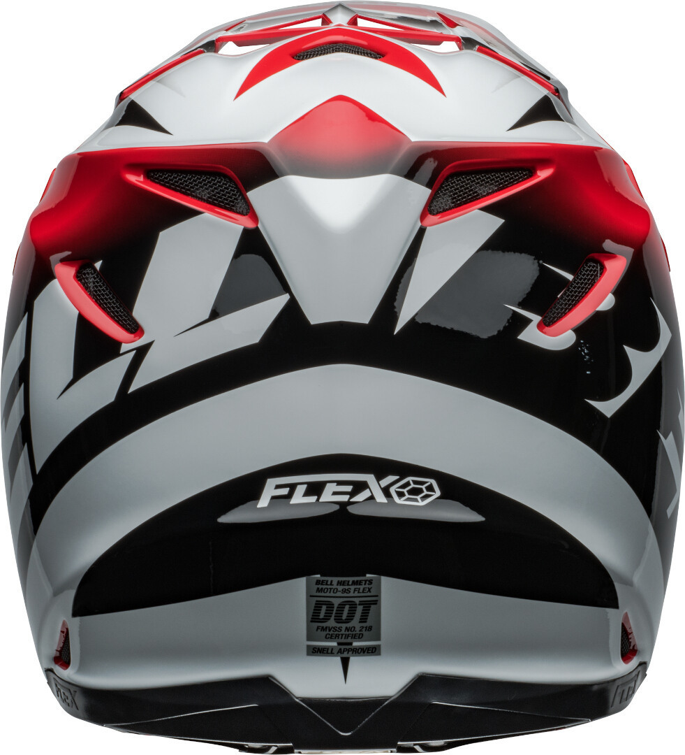 Bell Moto-9S Flex Rail Motocross hjälm röd/svart/vit Förlust (58/59) Figur 6