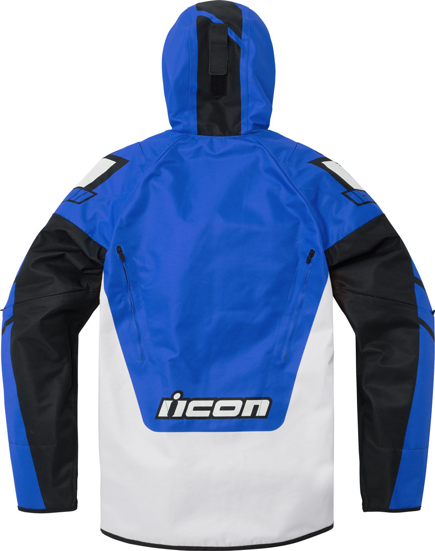 Icon Airform Retro Motorrad Textiljacke weiß/blau M Abbildung 2