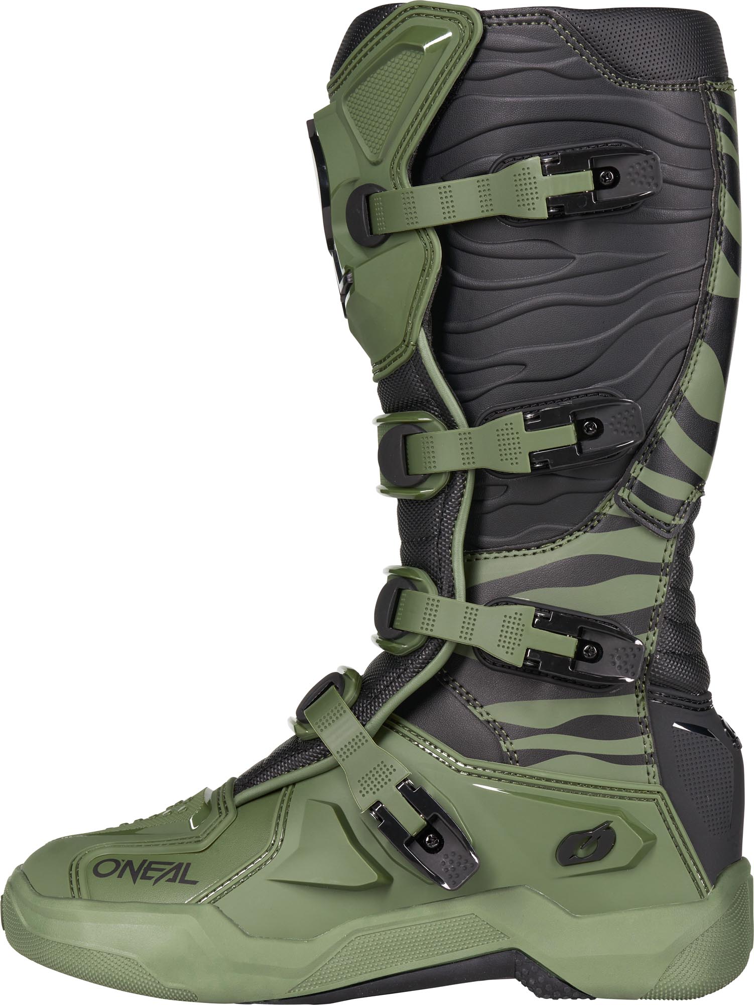Oneal 3SRS Zebra Motocross-støvler oliven 42 Figur 1