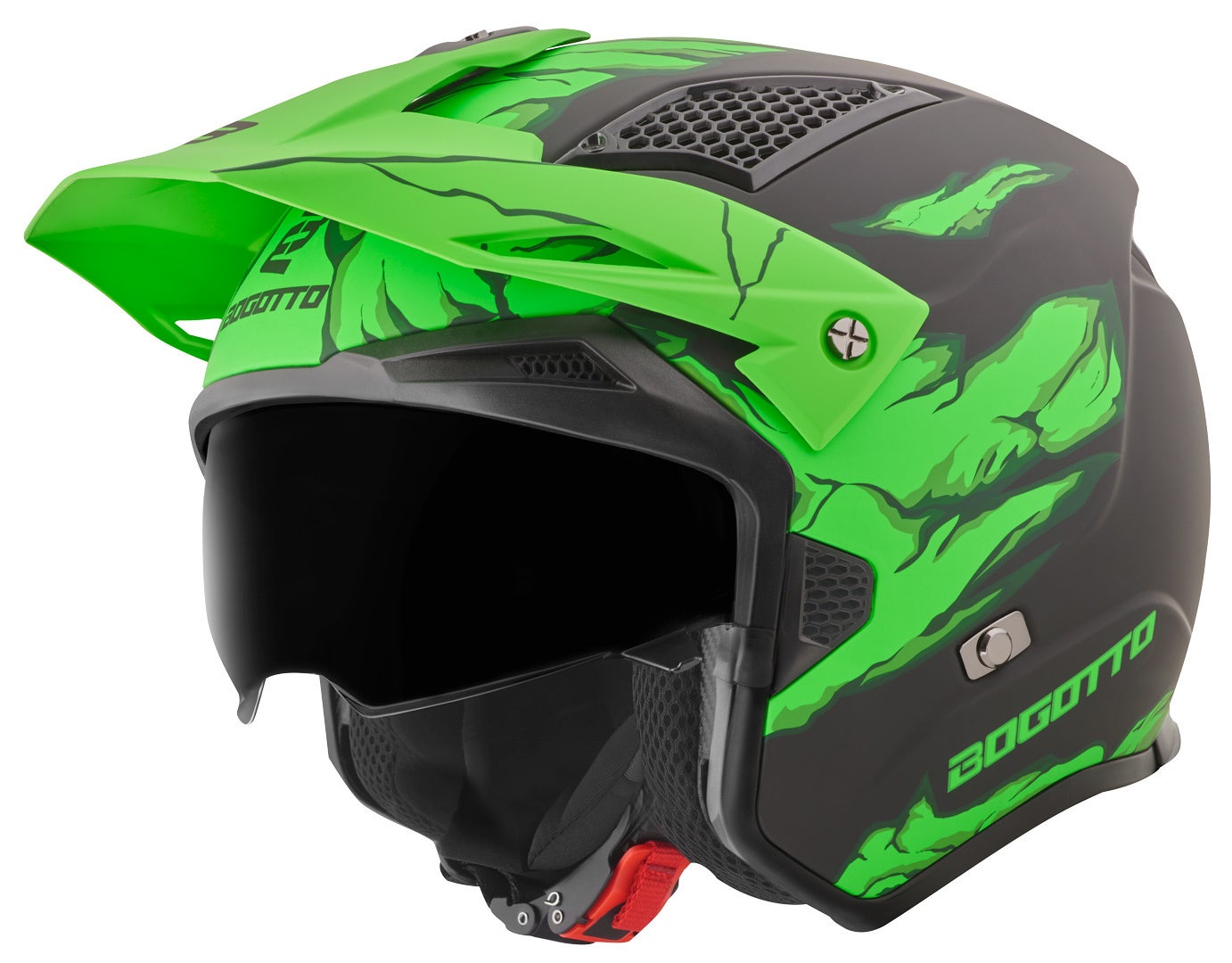 Bogotto Radic Skulash Casco Verde/Nero L Figura 3