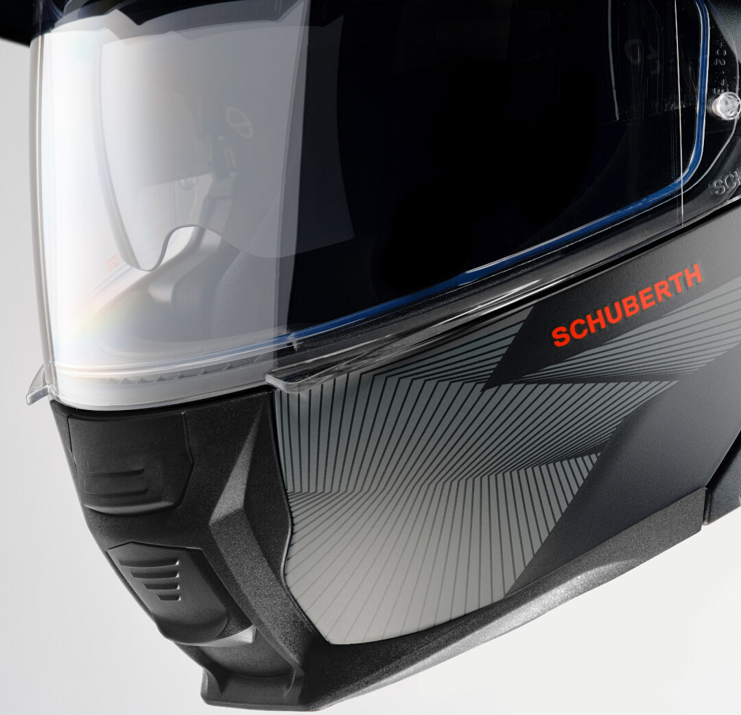 Schuberth E2 Defender Casque Noir mat/rouge L (59) Figure 5