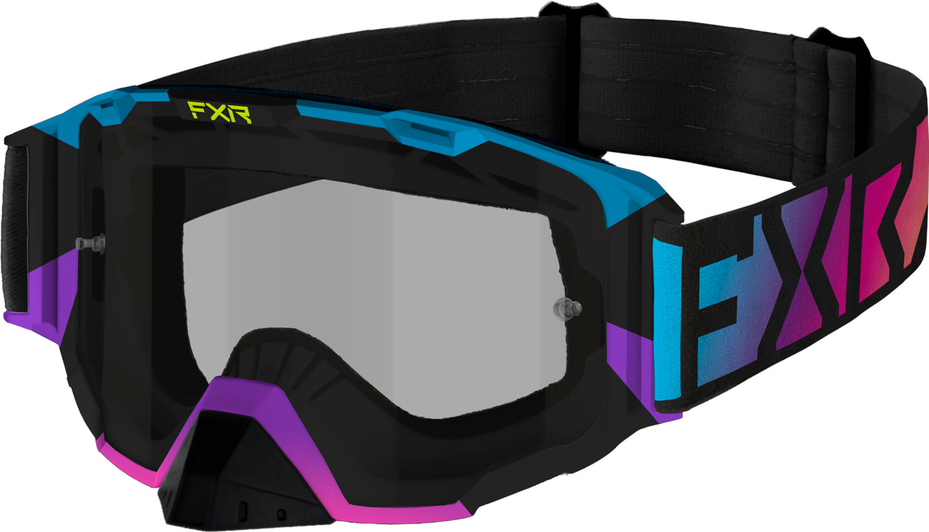 FXR Maverick 2023 Ochelari de motocross Albastru/roz Figura 1