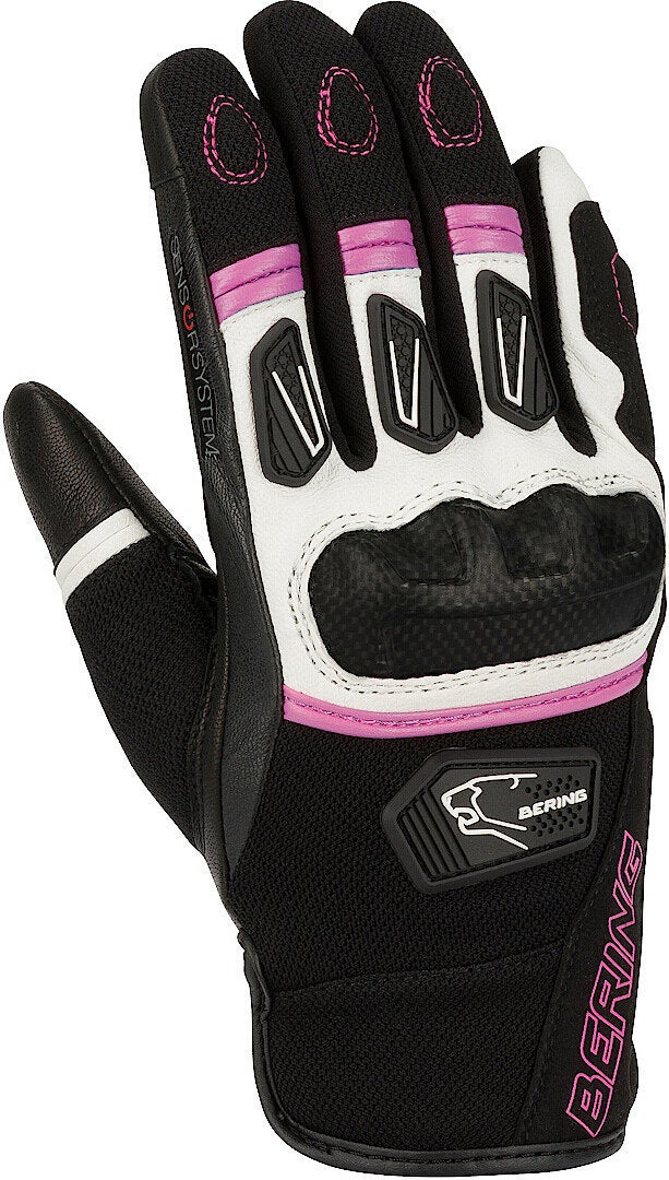 Bering Ursula Ladies Motorcykel handsker sort/pink 7 (L) Figur 1