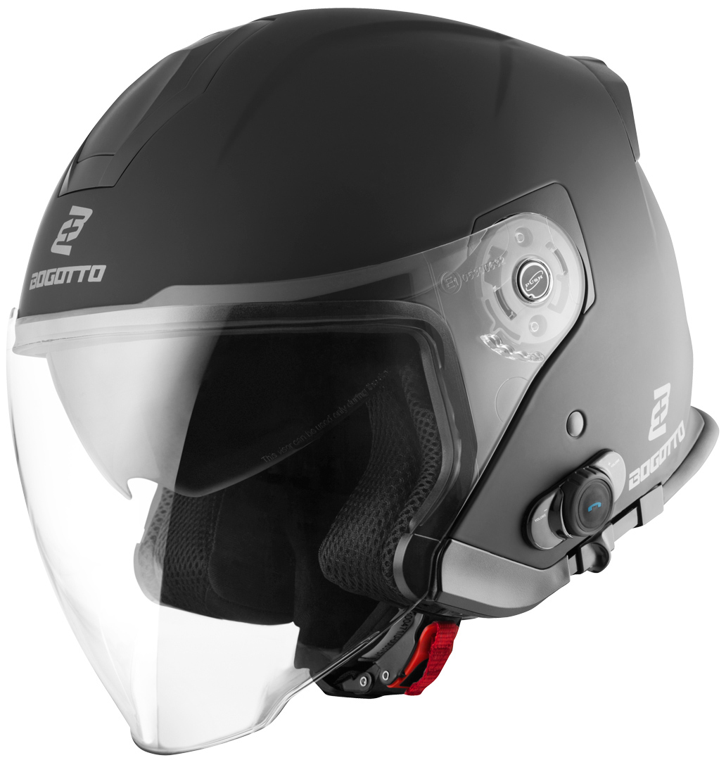 Bogotto V586 BT Casca cu reacție Bluetooth Black matt M Figura 1