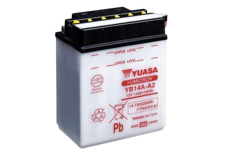 YUASA YB14A-A2 Baterie fără pachet acid Figura 1