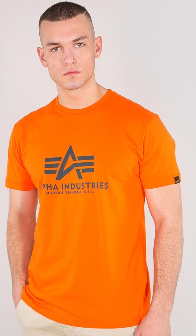 Alpha Industries Basic T-Shirt orange S Abbildung 1