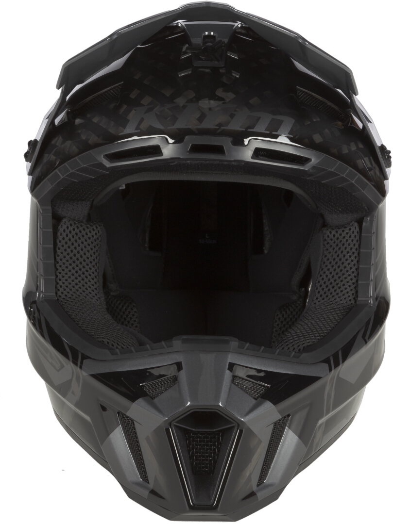 Klim F3 Carbon Pro Ascent Cască de snowmobil Negru/gri XL (60/61) Figura 5