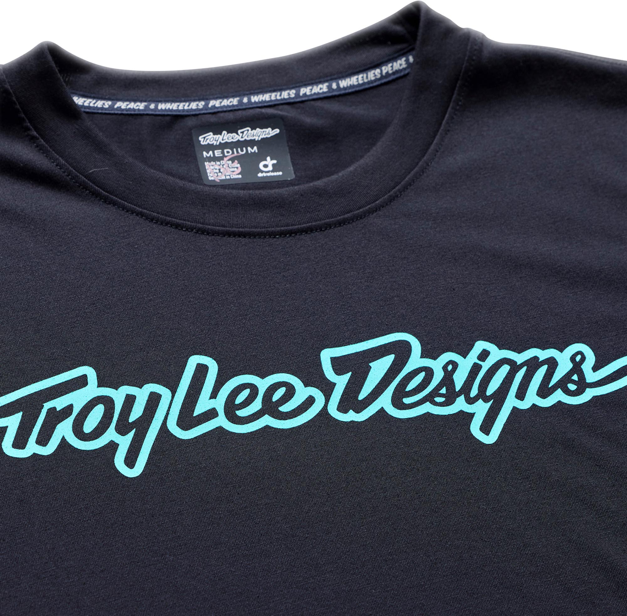 Troy Lee Designs Skyline Ride Signature Short Sleeve Bicycle Jersey black/turquoise S Figure 4