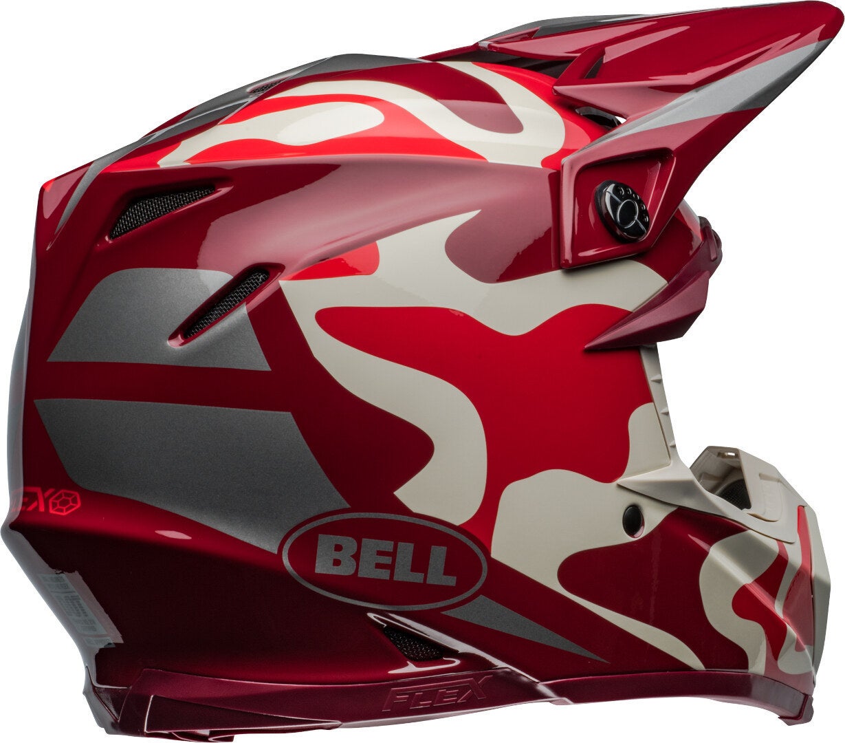 Bell Moto-9S Flex Ferrandis Mechant Casco da motocross bianco/rosso/argento M (57/58) Figura 8