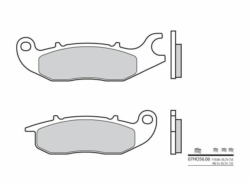Brembo S.p.A. Kolkeramiska bromsbelägg - 07HO5606 Figur 2